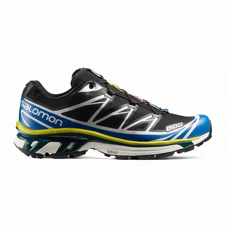 SALOMON UK XT-6 - Mens Trail Running Shoes Black/Blue,TMBX86305